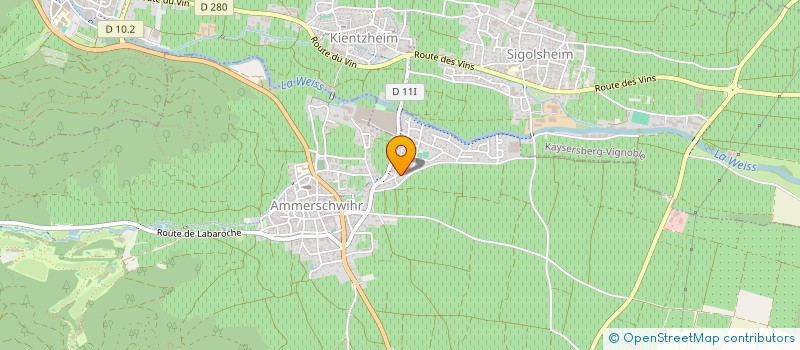 localisation de l'entreprise SCI 3A  AMMERSCHWIHR