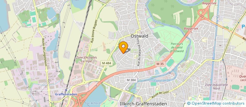 localisation de l'entreprise SCI 3A  OSTWALD