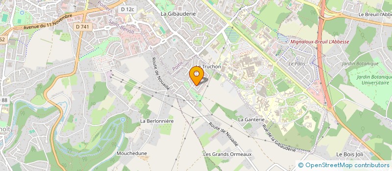 localisation de l'entreprise SCI 3A à MIGNALOUX-BEAUVOIR