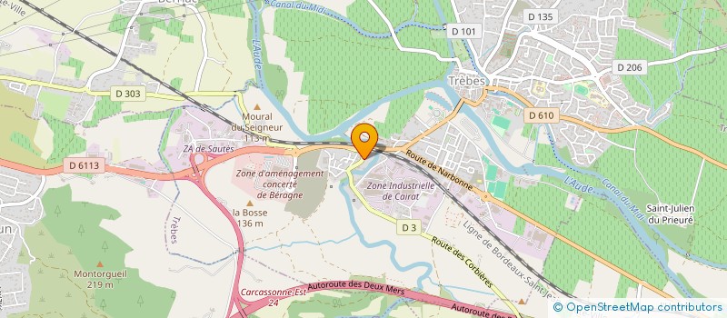 localisation de l'entreprise SCI 3A  MONZE