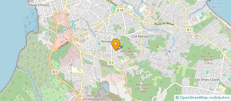 localisation de l'entreprise SCI 3A FAMILY  CAYENNE