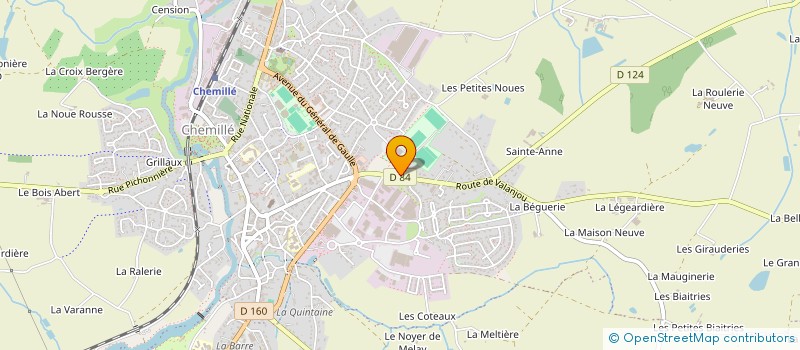 localisation de l'entreprise SCI 3AF  CHEMILLE-EN-ANJOU