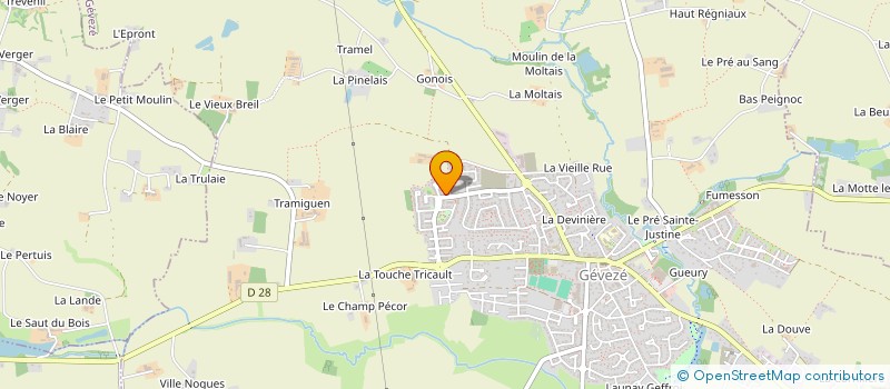 localisation de l'entreprise SCI 3AH  GEVEZE