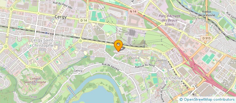 localisation de l'entreprise SCI 3AMES  CERGY