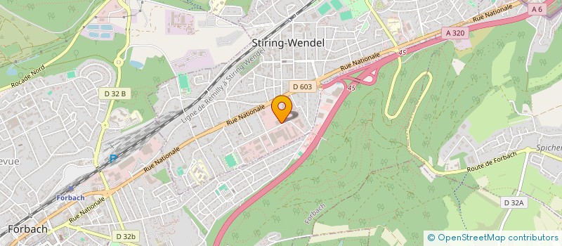 localisation de l'entreprise SCI 3AY  STIRING-WENDEL