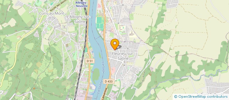 localisation de l'entreprise SCI 3B  FLEURIEU-SUR-SAONE