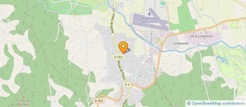 localisation de l'entreprise SCI 3B  FAYENCE