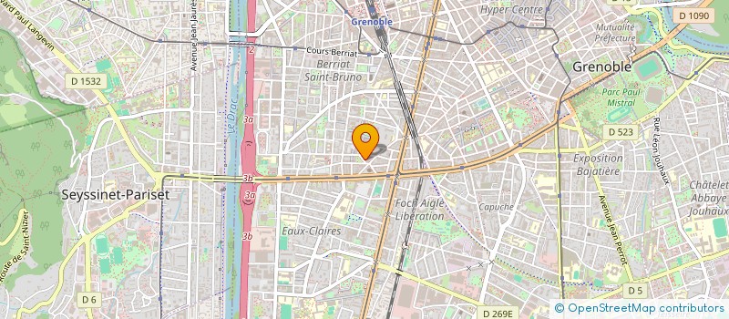 localisation de l'entreprise SCI 3B à GRENOBLE