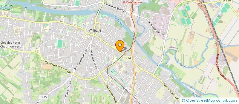localisation de l'entreprise SCI 3B à OLIVET