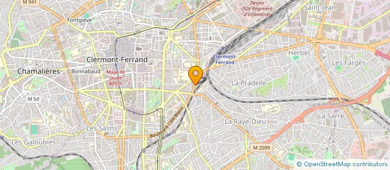 localisation de l'entreprise SCI 3B  CLERMONT-FERRAND