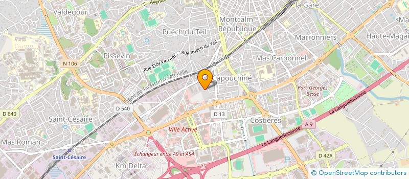 localisation de l'entreprise SCI 3B  NIMES