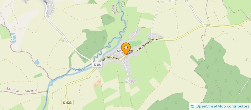 localisation de l'entreprise SCI 3B  SARREWERDEN