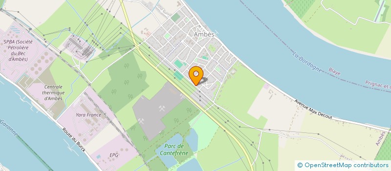 localisation de l'entreprise SCI 3B  AMBES