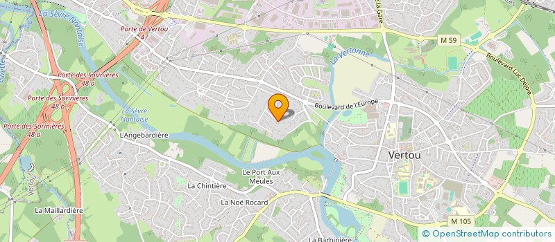 localisation de l'entreprise SCI 3B  VERTOU