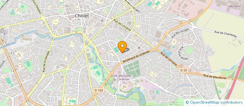 localisation de l'entreprise SCI 3B à CHOLET