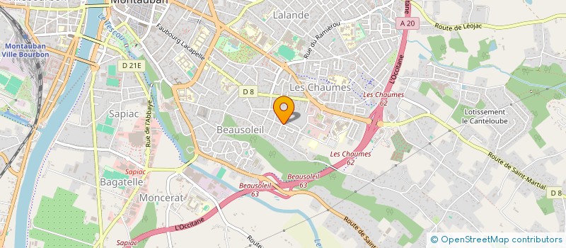 localisation de l'entreprise SCI 3B  MONTAUBAN