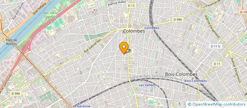 localisation de l'entreprise SCI 3B à COLOMBES