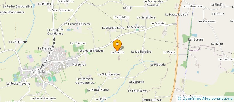 localisation de l'entreprise SCI 3B  DOMALAIN