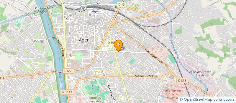 localisation de l'entreprise SCI 3B  AGEN