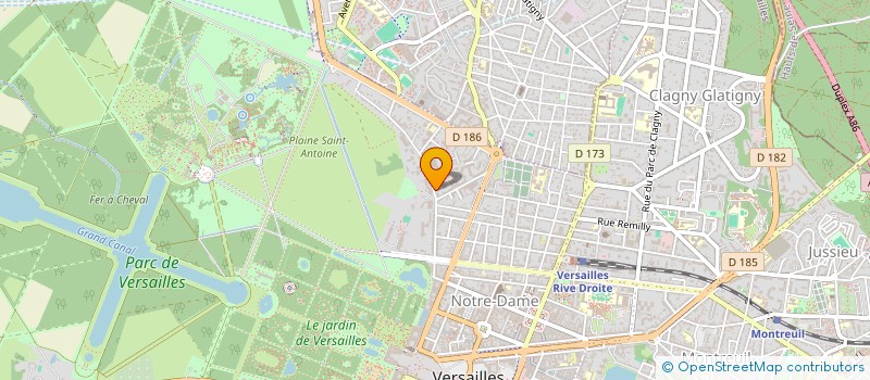 localisation de l'entreprise SCI 3B FOCH à VERSAILLES