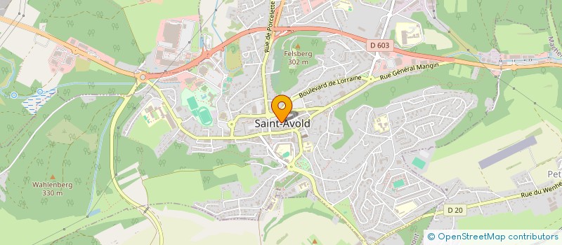 localisation de l'entreprise SCI 3B. ST.A  SAINT-AVOLD