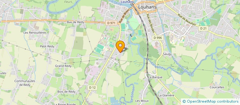 localisation de l'entreprise SCI 3BE à LOUHANS