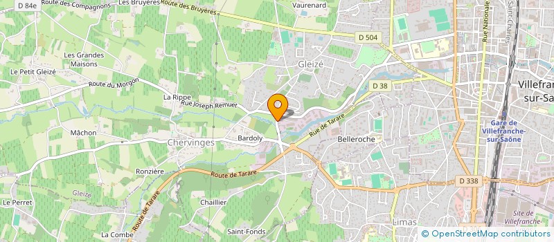 localisation de l'entreprise SCI 3BF  GLEIZE