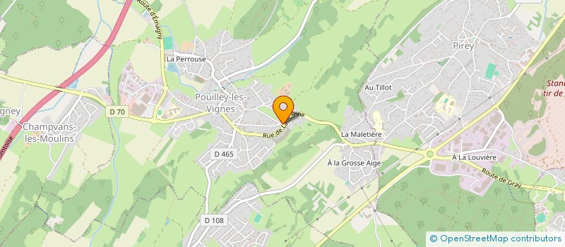 localisation de l'entreprise SCI 3C 2M  POUILLEY-LES-VIGNES