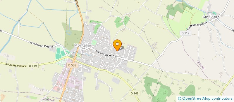 localisation de l'entreprise SCI 3C&S  MONTELIER
