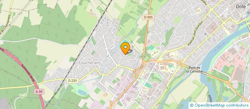 localisation de l'entreprise SCI 3C TEAM  DOLE