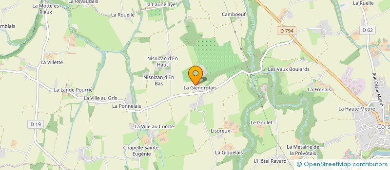 localisation de l'entreprise SCI 3C2PAGE  CORSEUL