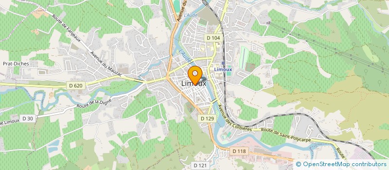 localisation de l'entreprise SCI 3CA  LIMOUX