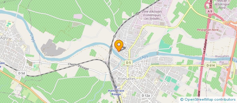 localisation de l'entreprise SCI 3CK  RIVESALTES
