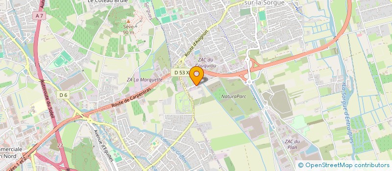 localisation de l'entreprise SCI 3CMG  ENTRAIGUES-SUR-LA-SORGUE