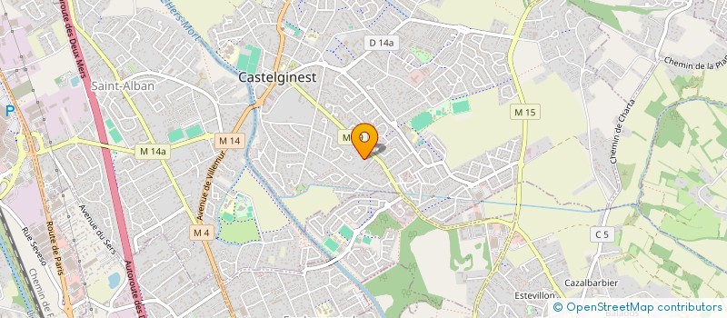 localisation de l'entreprise SCI 3CP  CASTELGINEST