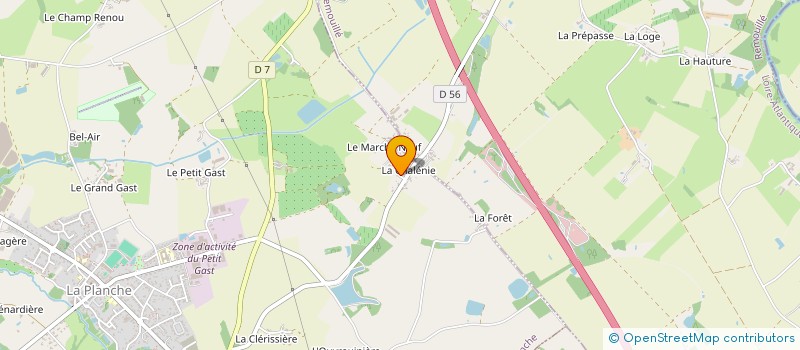 localisation de l'entreprise SCI 3CR  LA PLANCHE