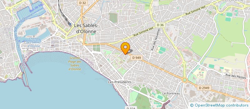 localisation de l'entreprise SCI 3CR IMMOBILIER à LES SABLES D'OLONNE