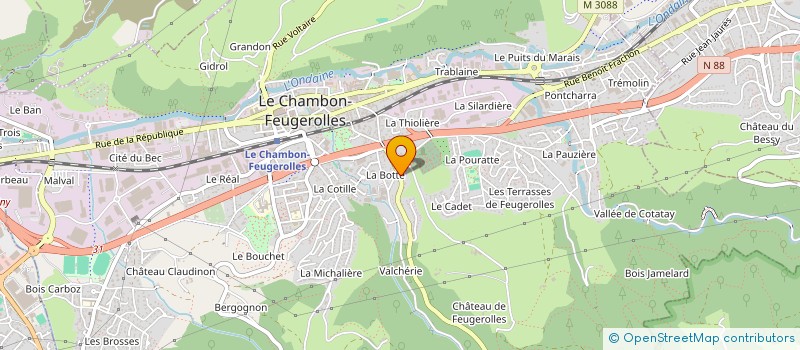 localisation de l'entreprise SCI 3CV  LE CHAMBON-FEUGEROLLES