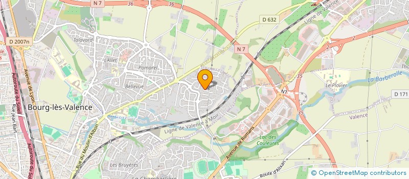 localisation de l'entreprise SCI 3CVST  BOURG-LES-VALENCE