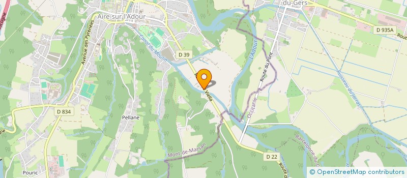 localisation de l'entreprise SCI 3D  AIRE-SUR-L'ADOUR