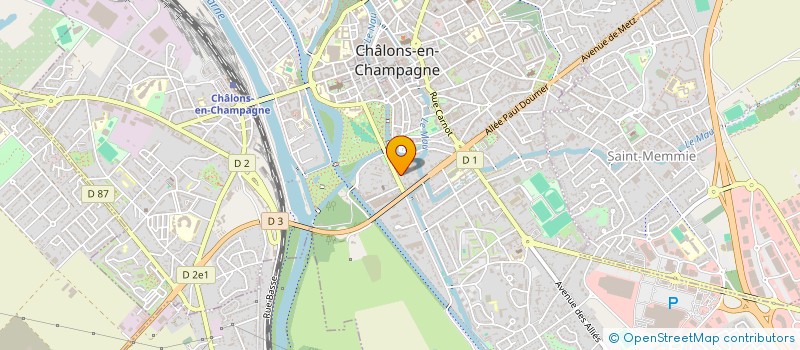 localisation de l'entreprise SCI 3D  CHALONS-EN-CHAMPAGNE