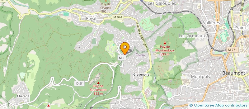 localisation de l'entreprise SCI 3D  ROYAT