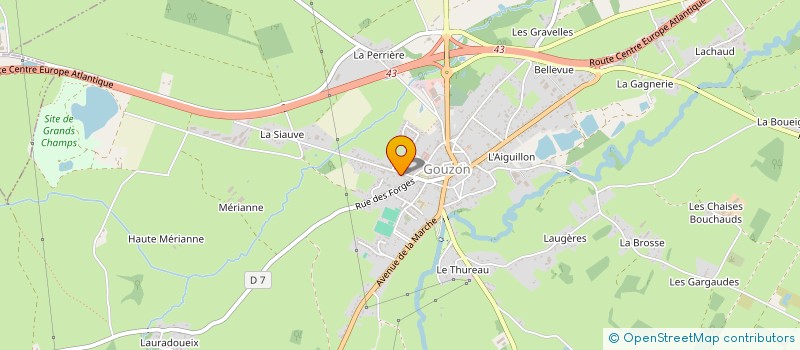 localisation de l'entreprise SCI 3D à GOUZON