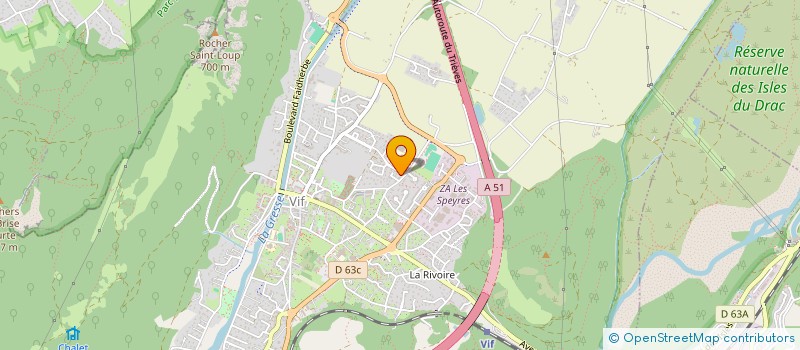 localisation de l'entreprise SCI 3D  VIF