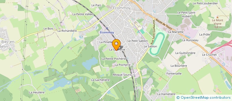 localisation de l'entreprise SCI 3D1F  ECOMMOY