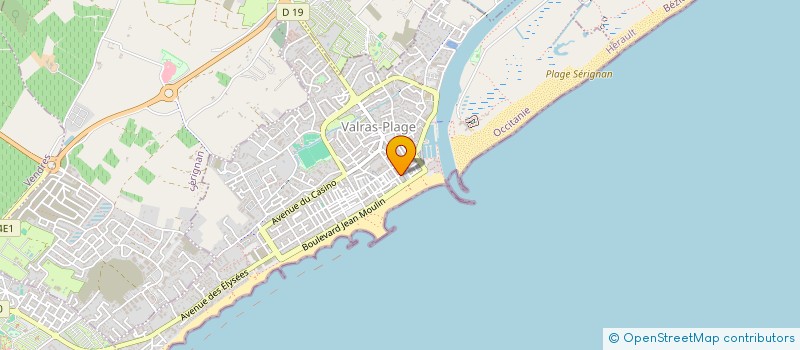 localisation de l'entreprise SCI 3D2  VALRAS-PLAGE