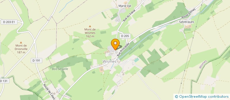 localisation de l'entreprise SCI  3DF  WISMES