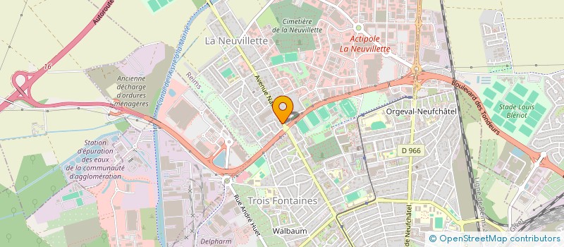 localisation de l'entreprise SCI 3E PATRIMOINE  REIMS