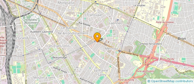 localisation de l'entreprise SCI 3F  LYON