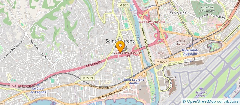 localisation de l'entreprise SCI 3F à SAINT-LAURENT-DU-VAR